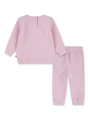 Levi's® Pink Baby Logo Hoodie & Joggers Set - Image 2 of 5