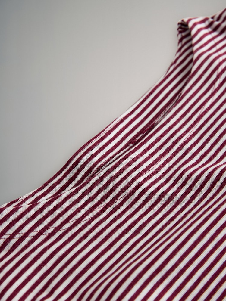 The Set 3 Pack Long Sleeve Heavyweight Boat Neck T-Shirts Navy/White/Stripe - Image 6 of 6 The Set 3 Pack Long Sleeve Heavyweight Boat Neck T-Shirts Navy/White/Stripe - Image 6 of 6