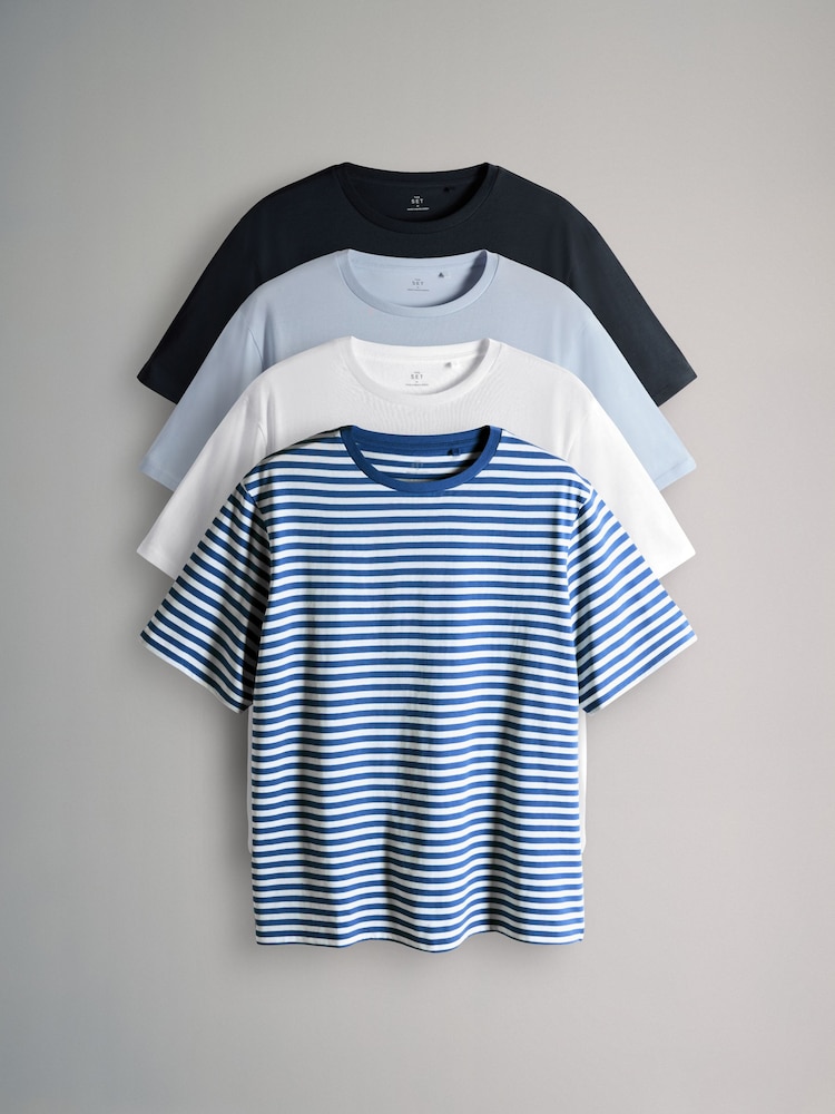 The Set 4 Pack Relaxed T-Shirt - صورة 1 من 6 The Set 4 Pack Relaxed T-Shirt - صورة 1 من 6