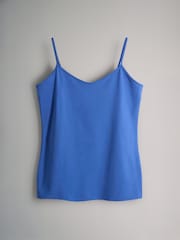 The Set 5 Pack Thin Strap Vest Tops Navy/Red/White/Blue/Stripe - Image 4 of 6