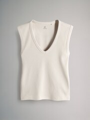 The Set 5 Pack Deep V-Neck Ribbed Vest - صورة 2 من 6