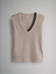 The Set 5 Pack Deep V-Neck Ribbed Vest - صورة 4 من 6