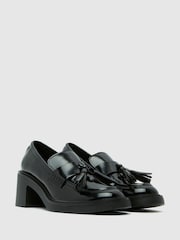 Schuh Lovelyn Heeled Black Loafers - Image 2 of 4