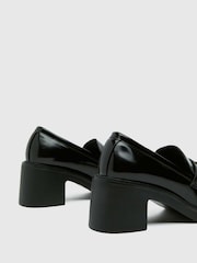 Schuh Lovelyn Heeled Black Loafers - Image 3 of 4
