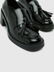 Schuh Lovelyn Heeled Black Loafers - Image 4 of 4