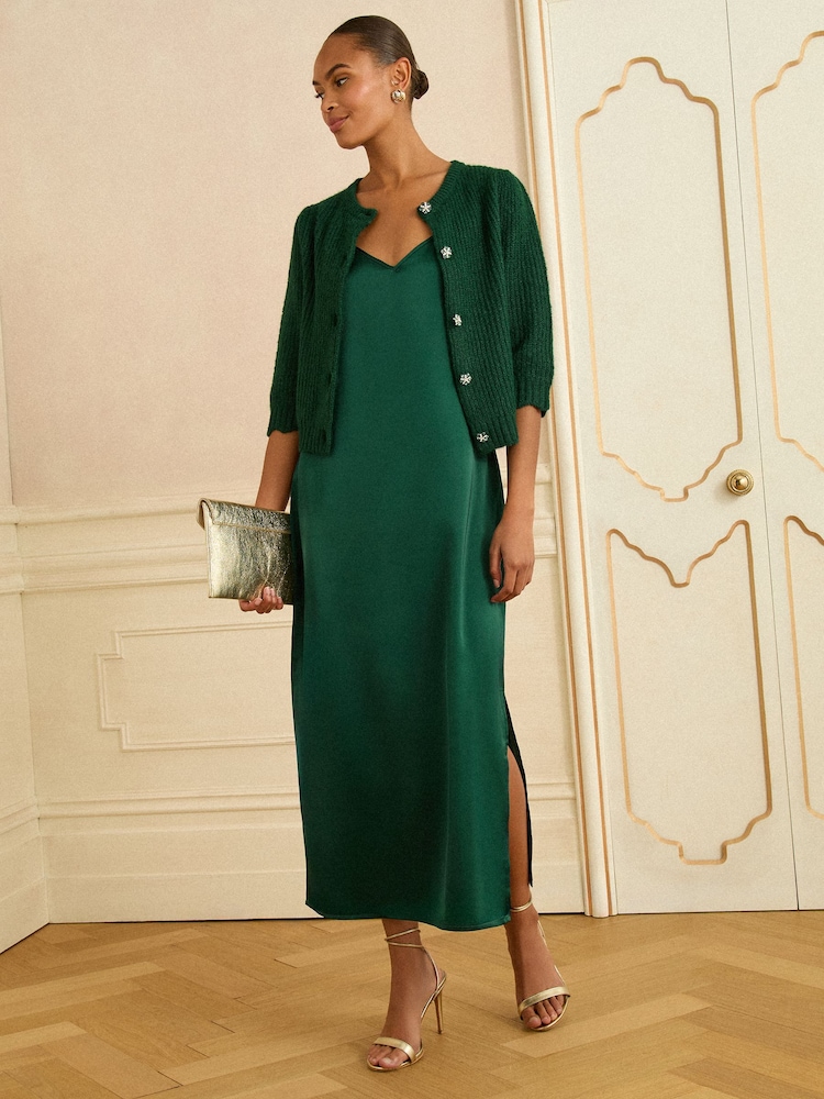 ashro green dress Josette Green Velvet Mini Dress main image 1