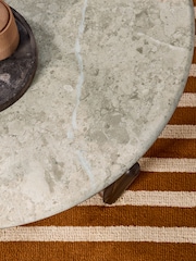MADE.COM Walnut and Marble Everett Coffee Table - Image 3 of 6