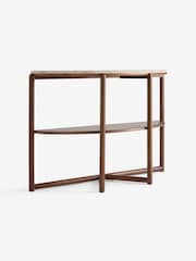 MADE.COM Walnut and Marble Everett Console Table - Image 5 of 6