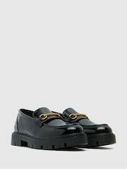 Schuh Lex Snaffle Black Loafers - Image 2 of 4