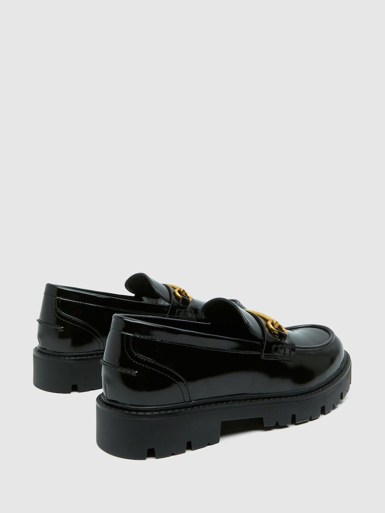 Schuh Lex Snaffle Black Loafers - Image 4 of 4