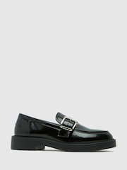 Schuh Lilac Buckle Black Shoes - Image 1 of 4