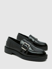 Schuh Lilac Buckle Black Shoes - Image 3 of 4