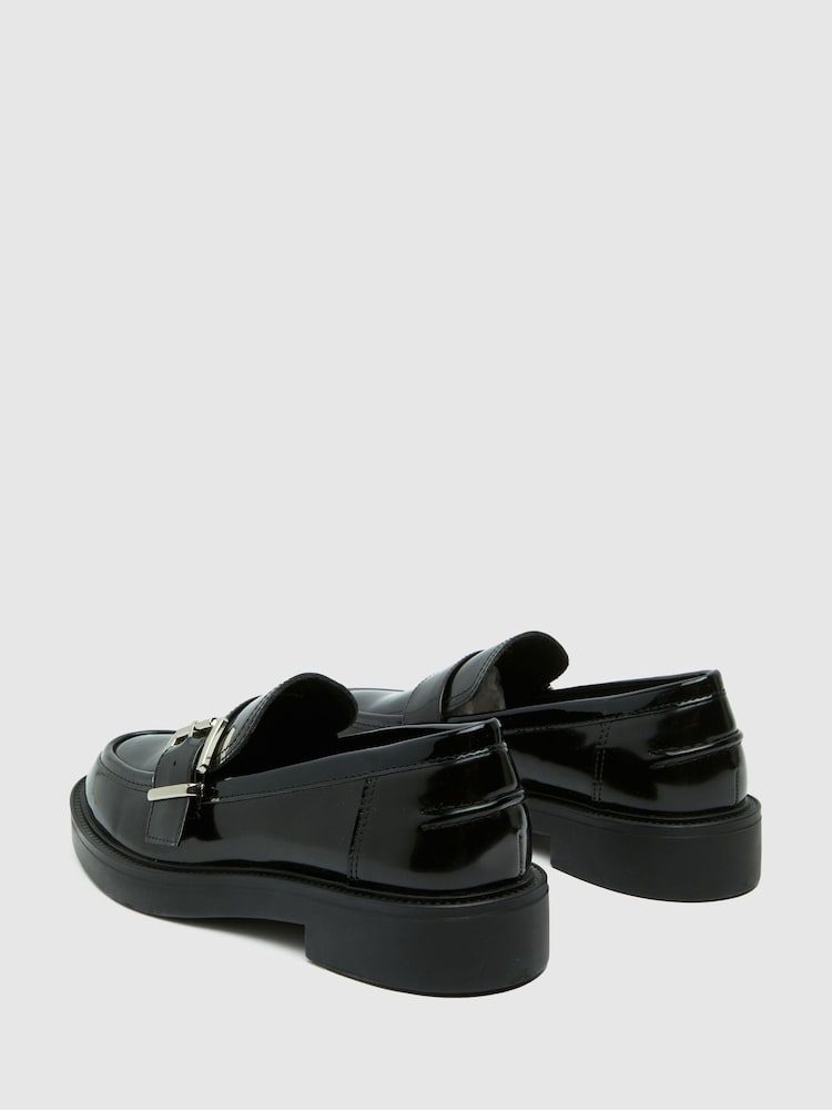 Schuh Lilac Buckle Black Shoes - Image 4 of 4