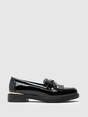 Schuh Lillia Hardware Black Loafers - Image 1 of 4