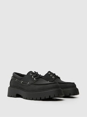 Schuh Lowen Chunky Boat Black Shoes - Image 2 of 4