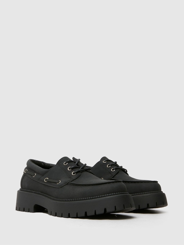 Schuh Lowen Chunky Boat Black Shoes - Image 2 of 4