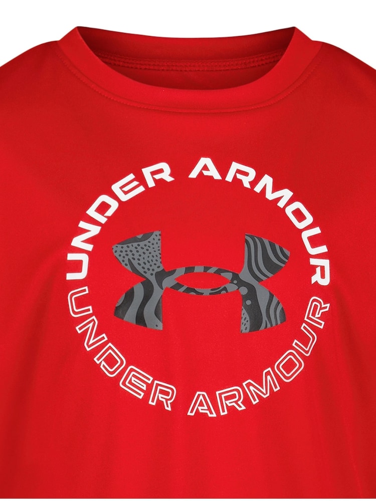 Under Armour Tech Printed Shorts and T-Shirt Set - Imaginea 3 din 3