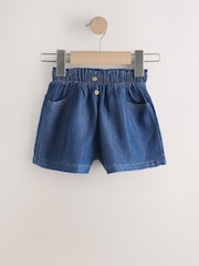 أزرق - حزمة من 2 شورت دنيم سهل الارتداء (3 شهور - 10 سنوات) - Image 6 of 9