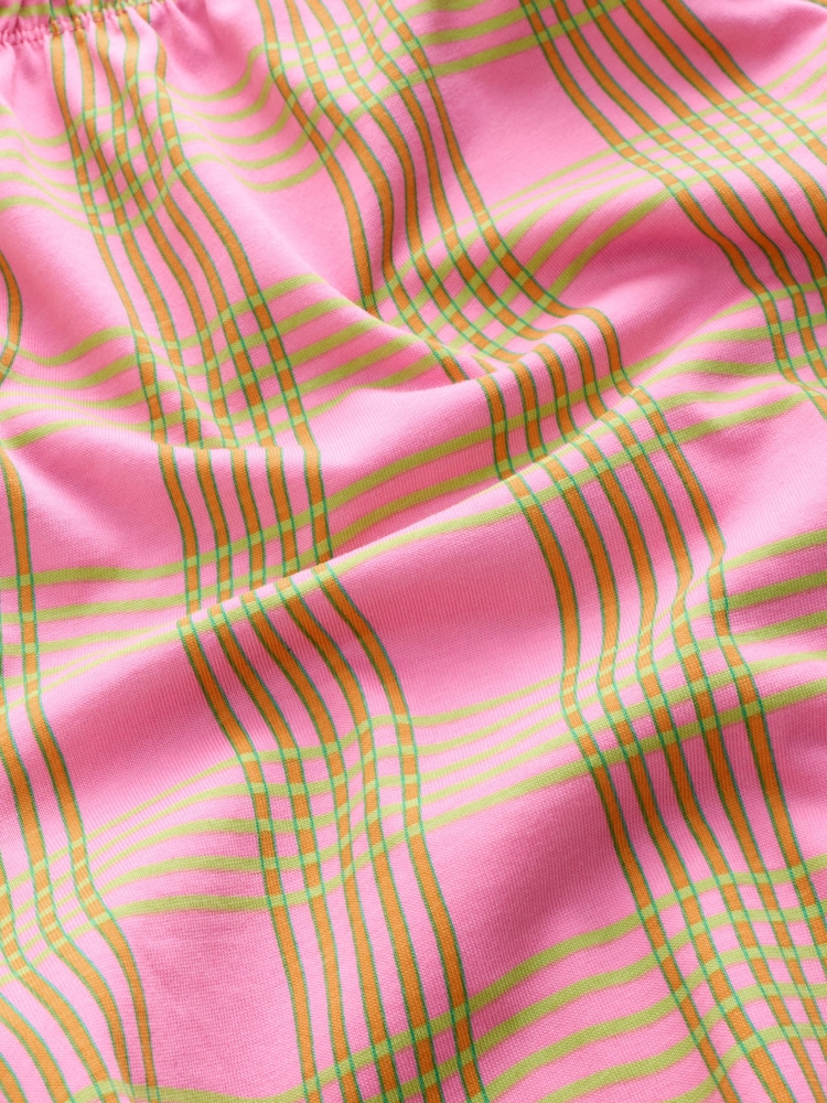 Oranges Karomuster - Kurzärmeliger Pyjama - Bild 10 von 10 Oranges Karomuster - Kurzärmeliger Pyjama - Bild 10 von 10