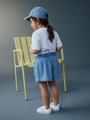 دنيم أزرق متوسط - شورت دنيم ناعم (3شهور-10سنوات) - Image 2 of 4