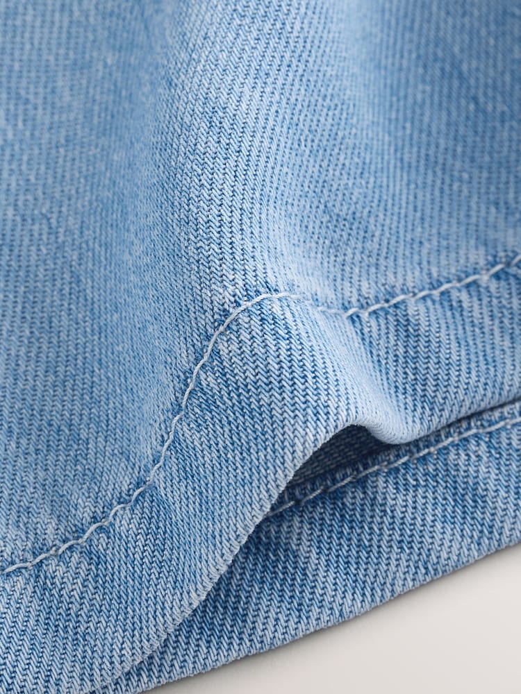 Mid Blue Denim Soft Denim Shorts (3mths-10yrs) - Image 9 of 9