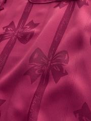 Victoria's Secret Red Lacquer Bows Satin Long Pyjamas Set - Image 5 of 5
