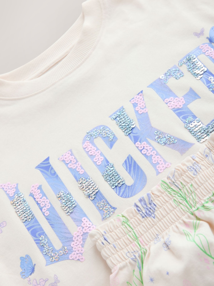 Lilac/Ecru Wicked Short Pyjamas (6-16yrs) - Image 4 of 4