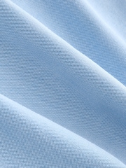 Light Blue Slim Fit Button Down Easy Iron Oxford Shirt - Image 8 of 9