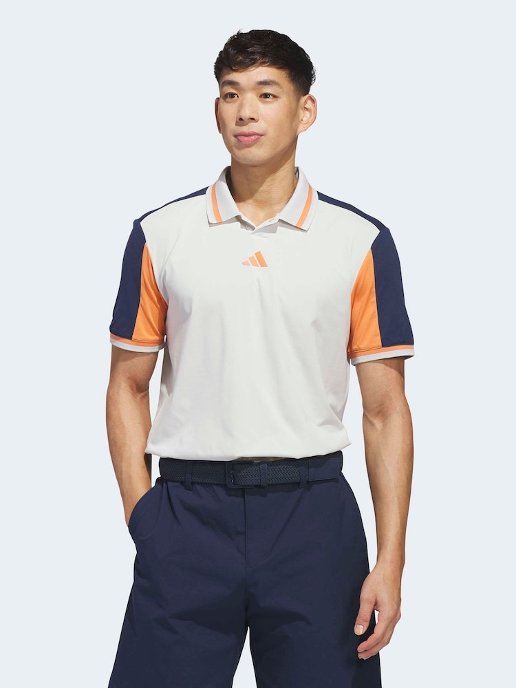 Adidas Golf Grey Beyond Vent Twistknit Polo Shirt - Image 1 of 6