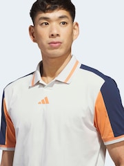 Adidas Golf Grey Beyond Vent Twistknit Polo Shirt - Image 4 of 6