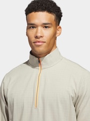 adidas Golf Beige Ultimate 365 Set Woven Quarter-Zip Sweatshirt - Image 4 of 7
