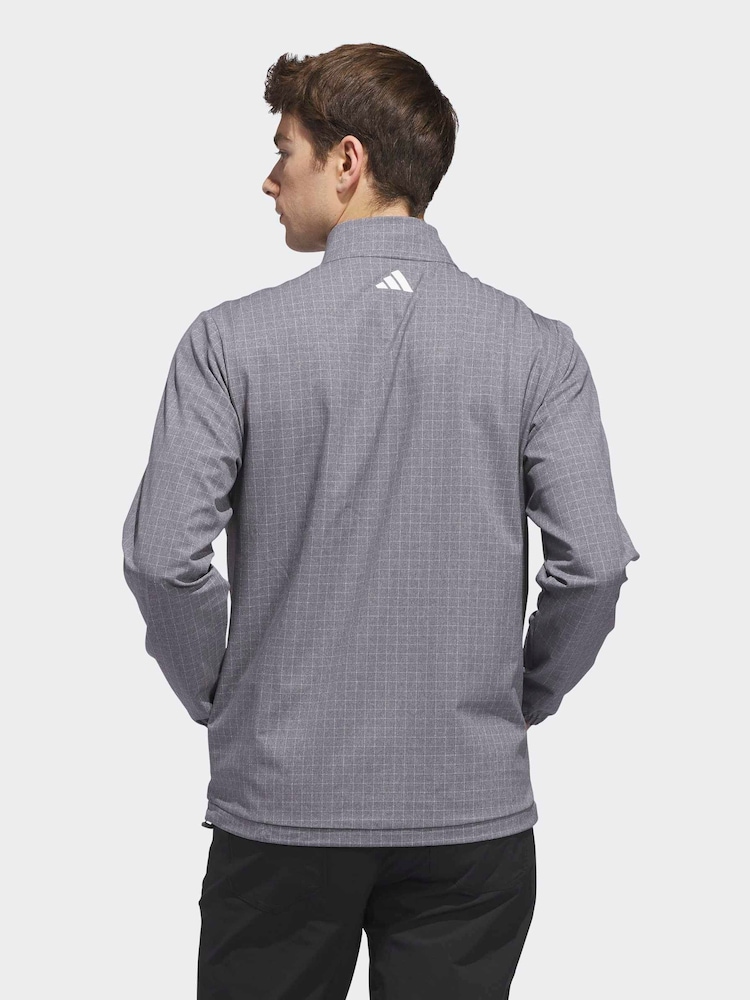 adidas Golf Grey Ultimate 365 Set Woven Quarter-Zip Sweatshirt - Image 2 of 6