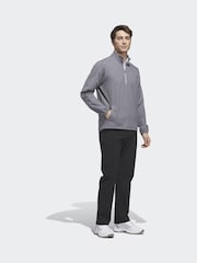 adidas Golf Grey Ultimate 365 Set Woven Quarter-Zip Sweatshirt - Image 4 of 6