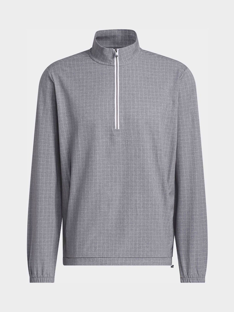 adidas Golf Grey Ultimate 365 Set Woven Quarter-Zip Sweatshirt - Image 6 of 6