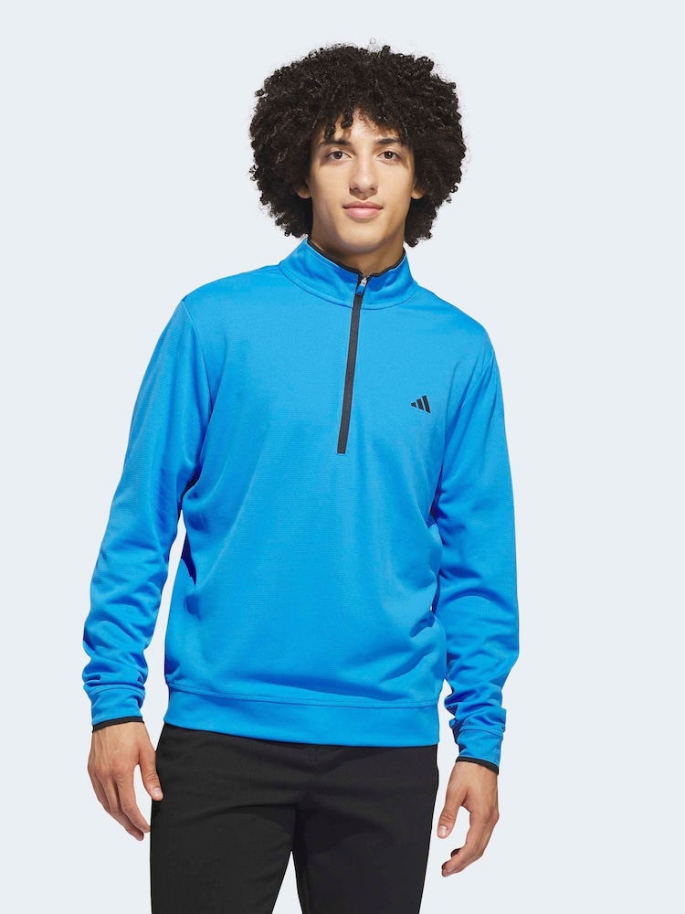 بلوزة بتصميم خفيف الوزن ومزودة بنصف سحاب من adidas Golf - Image 1 of 6