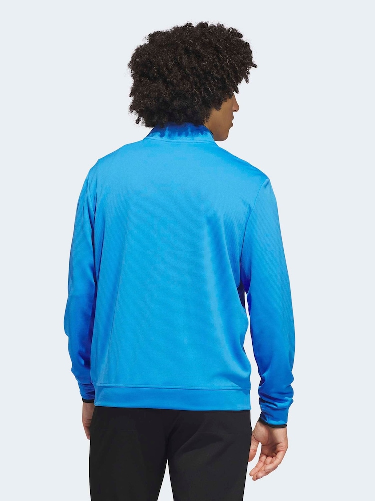 بلوزة بتصميم خفيف الوزن ومزودة بنصف سحاب من adidas Golf - Image 2 of 6