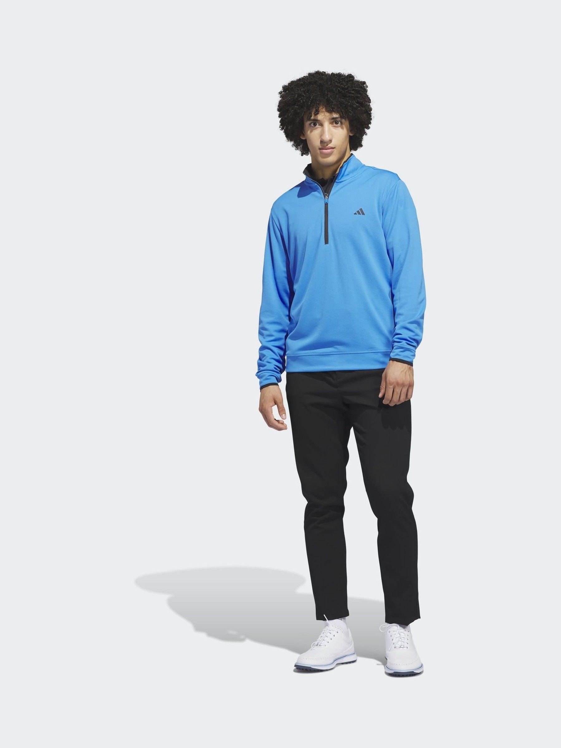 Buy adidas Golf Bright Blue Lightweight Half-Zip Top from the Next