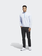 adidas Golf Light Blue Lightweight Half-Zip Top - Image 5 of 6