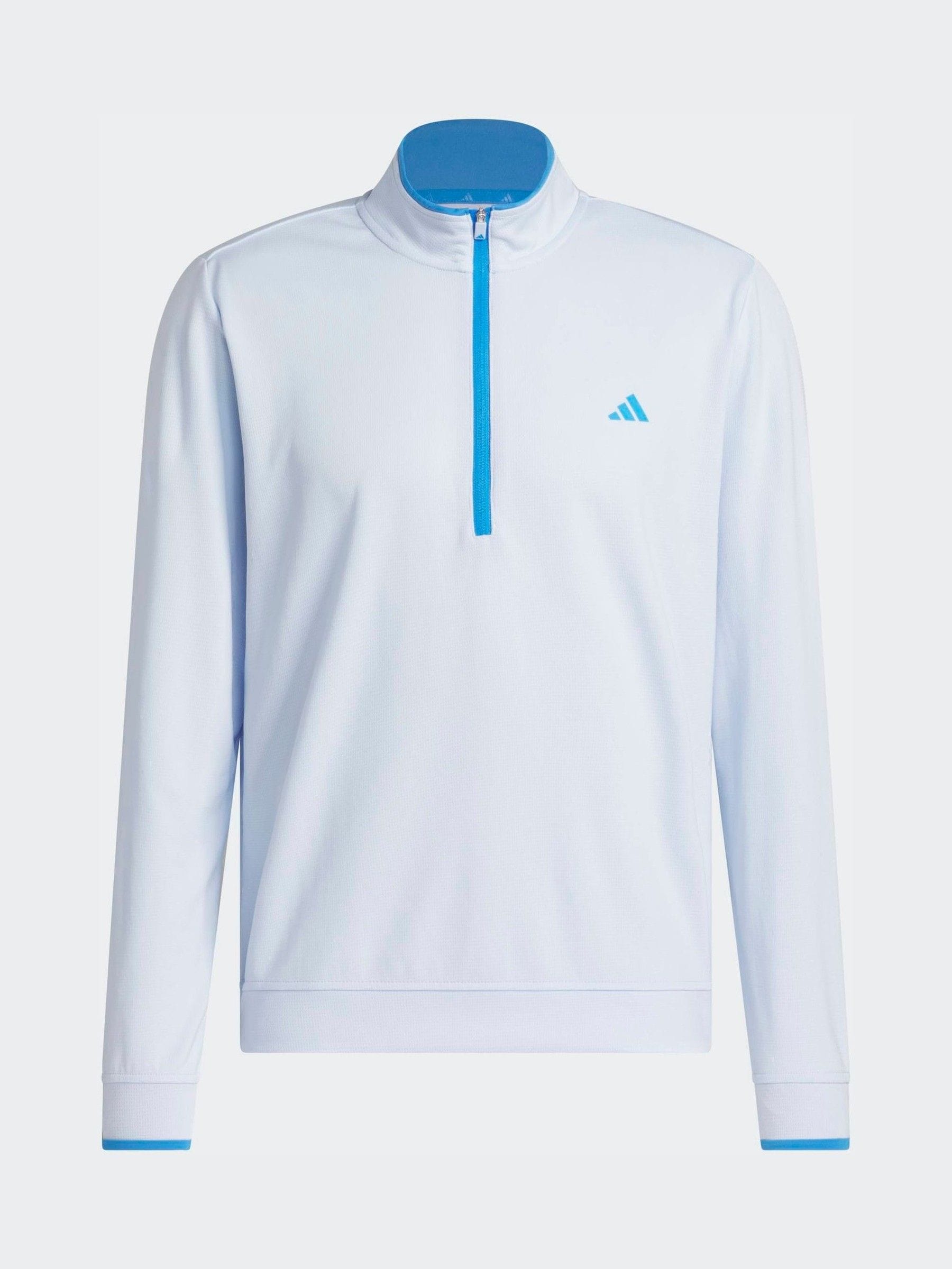 Buy adidas Golf Light Blue Lightweight Half-Zip Top from the Next