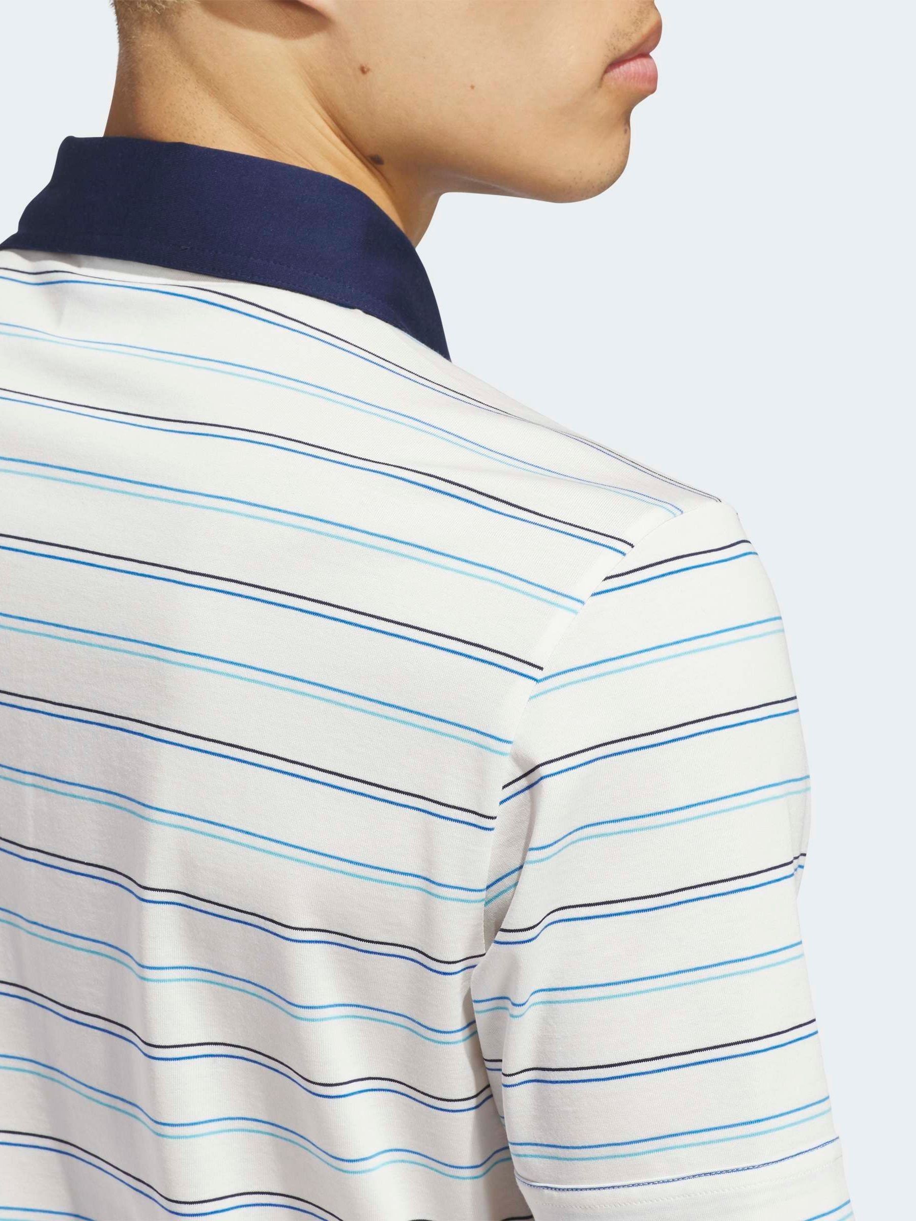 Buy adidas Golf Chalk White Originals Archive Stripe Polo Shirt