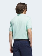 Adidas Golf Mint Green Originals All Over Polo Shirt - Image 2 of 6