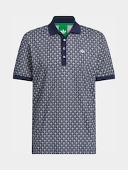 adidas Golf Originals All-Over Trefoil Polo Shirt - Imagen 8 de 8