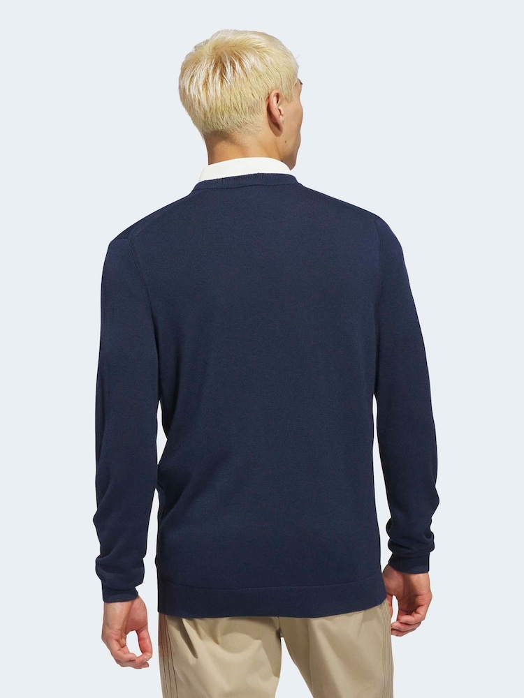 adidas Golf Navy Originals Cashmere Sweatshirt - Image 2 of 7