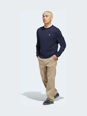 adidas Golf Navy Originals Cashmere Sweatshirt - Image 3 of 7