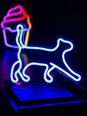 Leitmotiv Blue Neon Walking Cat Light - Image 1 of 2