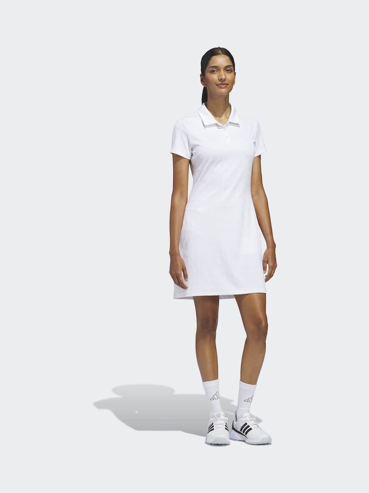 adidas Golf White Ultimate 365+ Jacquard Dress - Image 1 of 9 adidas Golf White Ultimate 365+ Jacquard Dress - Image 1 of 9