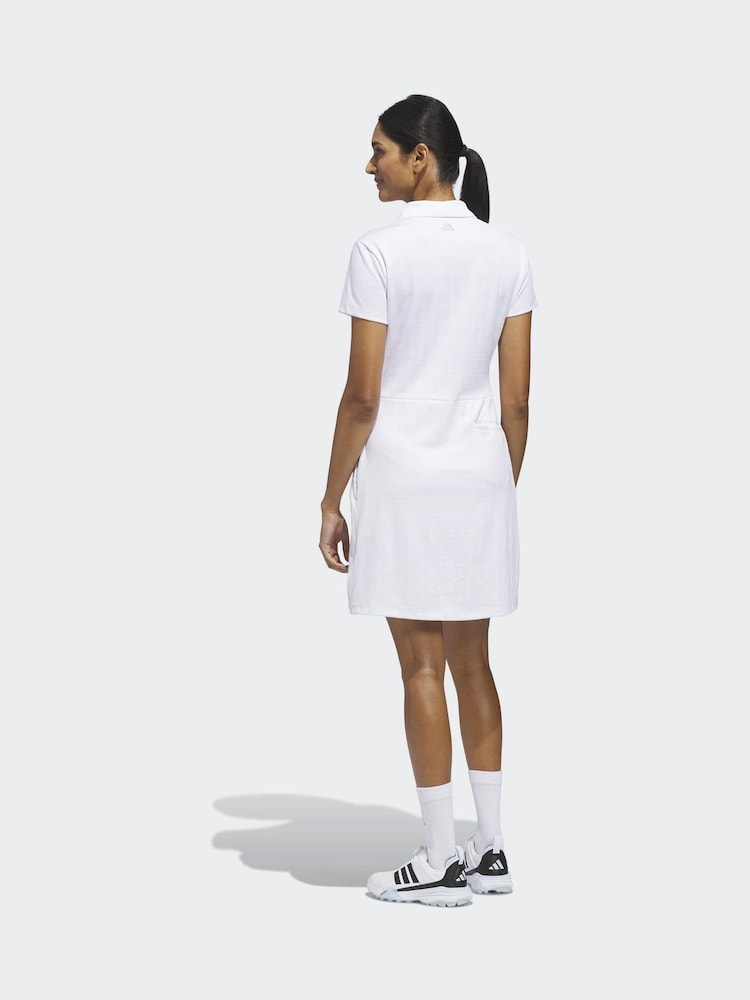 adidas Golf White Ultimate 365+ Jacquard Dress - Image 2 of 9 adidas Golf White Ultimate 365+ Jacquard Dress - Image 2 of 9