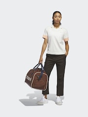 adidas Golf Chalk White Originals 3-Stripe Polo Shirt - Image 3 of 6