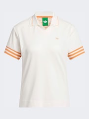 adidas Golf Chalk White Originals 3-Stripe Polo Shirt - Image 6 of 6