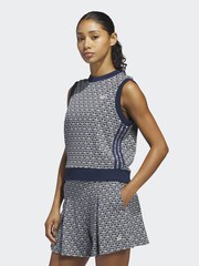 adidas Golf Navy Originals All-Over Vest - Image 1 of 7